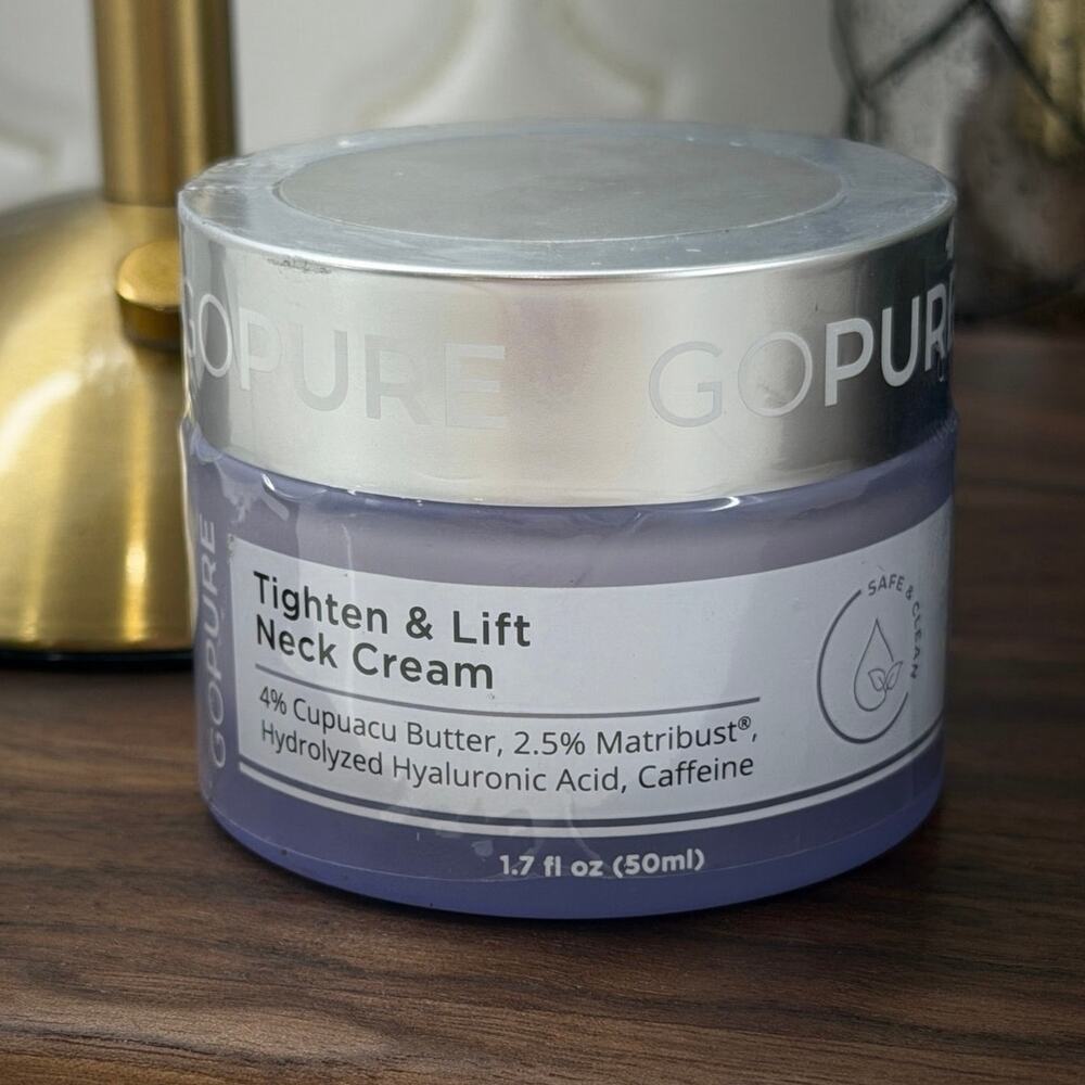 goPure Tighten & Lift Neck Cream 1.7 fl oz New Factory Sealed